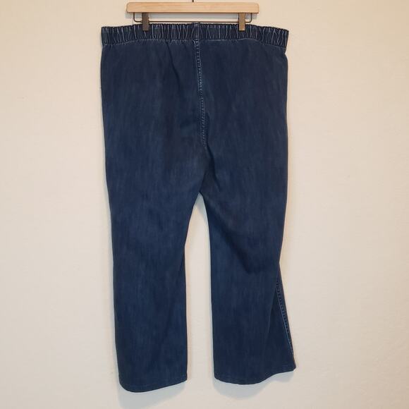 Soft Surroundings Pull On Straight Leg Jean Plus 2x Petite - Picture 2 of 7